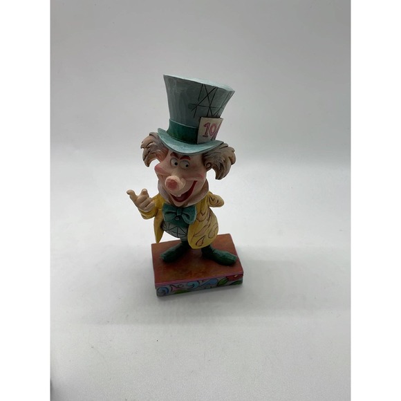 Jim Shore Disney Traditions Mad Cap Mayhem Mad Hatter Alice in Wonderland RARE - Picture 2 of 11
